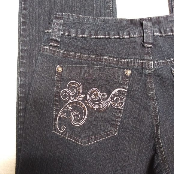 V.S.K. Dark Wash Denim Jeans - Picture 3 of 7